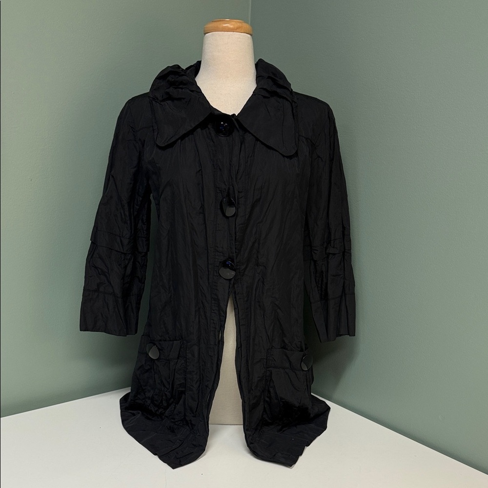 mac & jac Black Trench Coat